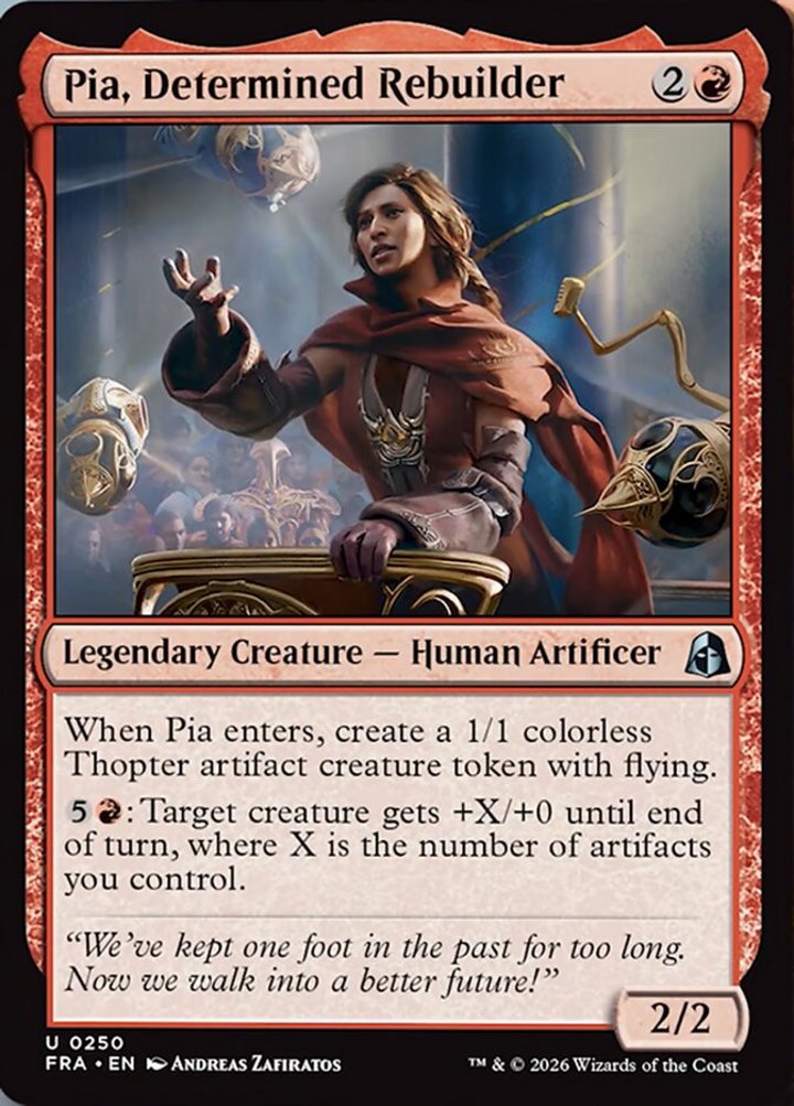 Pia, Determined Rebuilder