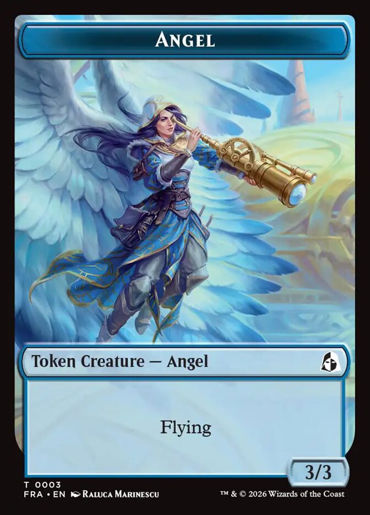 Angel Token (U 3/3) // Beast Token (G 4/4 Trample)