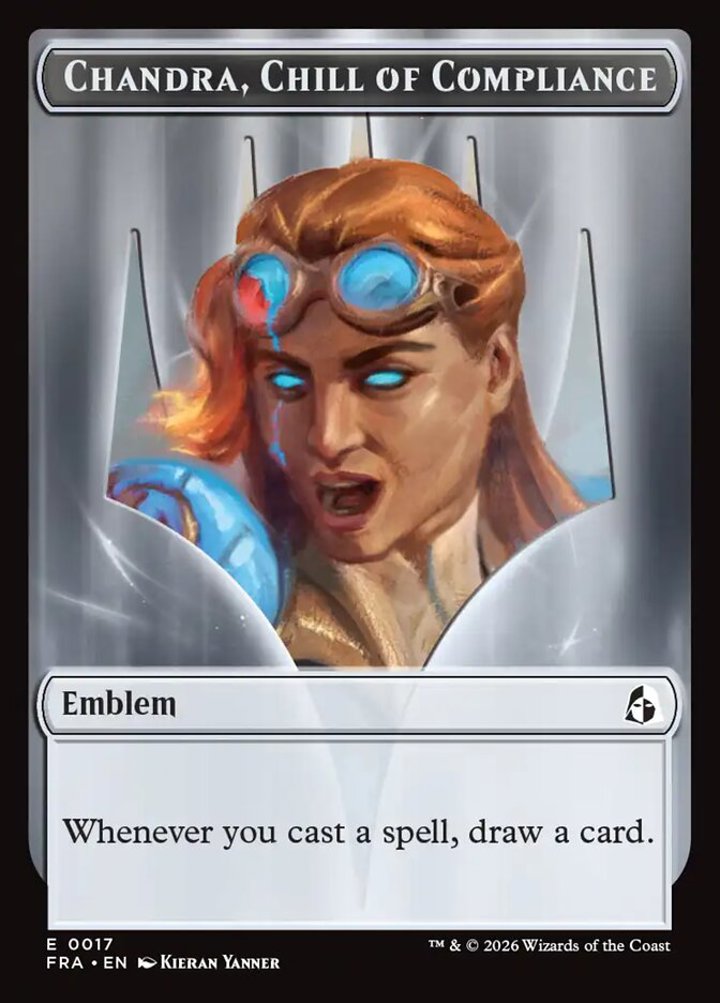 Chandra, Chill of Compliance Emblem // Chandra, Torch of Defiance Emblem