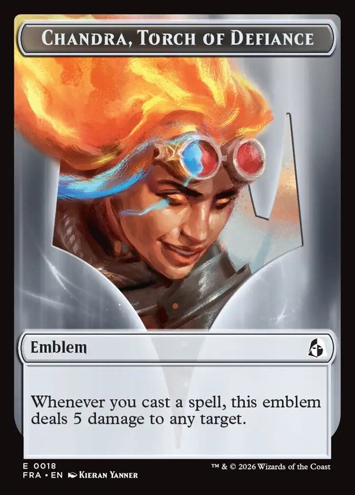 Chandra, Chill of Compliance Emblem // Chandra, Torch of Defiance Emblem