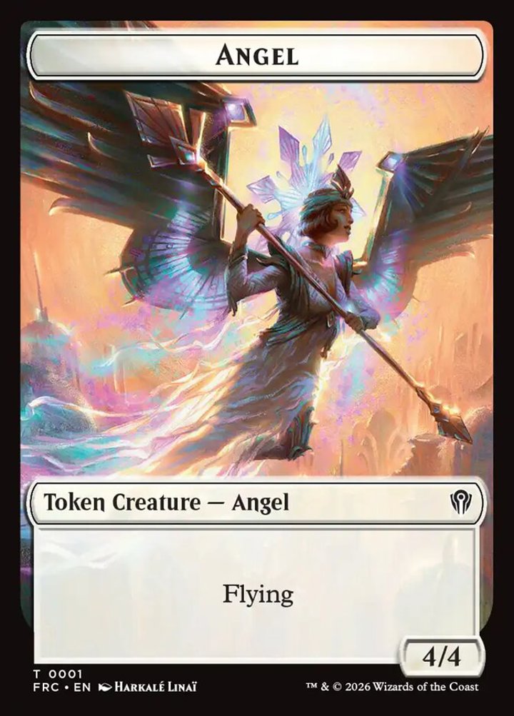 Angel Token (W 4/4) // Myr Token (A 1/1)