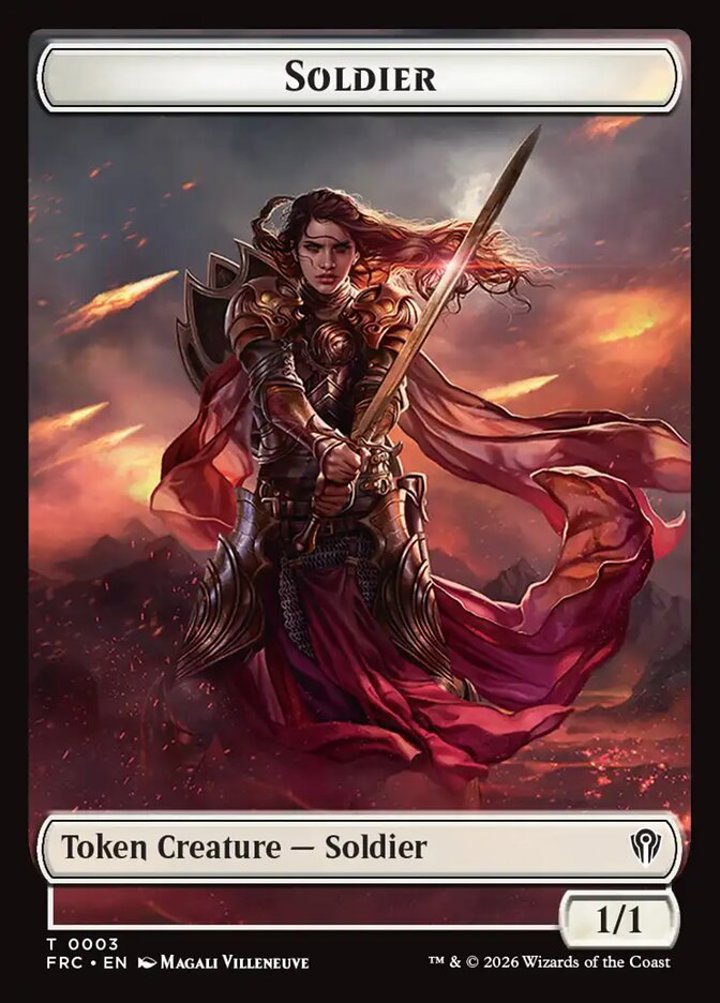 Soldier Token (W 1/1) // Shark Token (U */*)