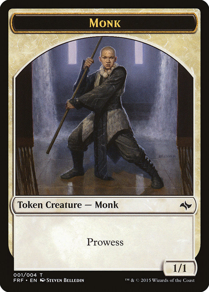 Monk Token (White 1/1 Prowess)