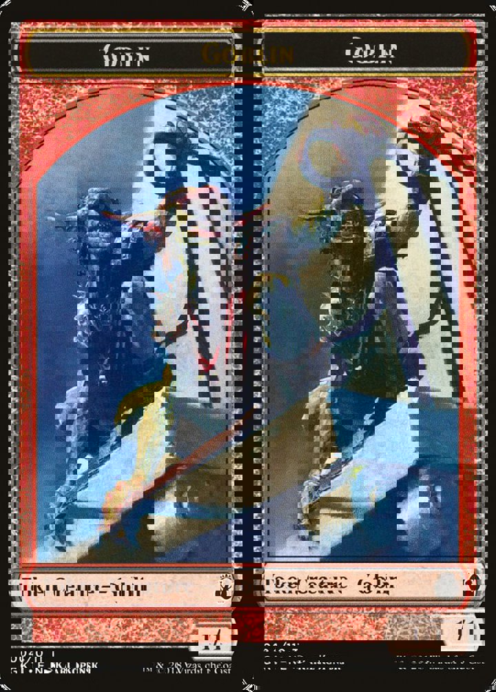 Weird Token (U 3/3) // Goblin Token (R 1/1)