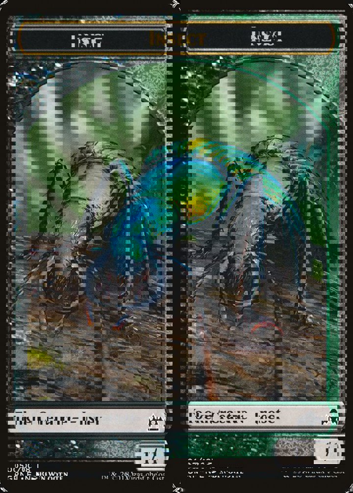 Saproling Token (G 1/1) // Insect Token (BG 1/1)