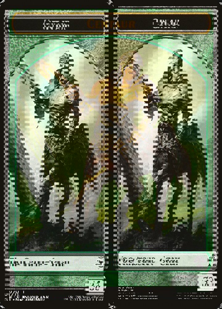 Elemental Token (GW 8/8) // Centaur Token (G 3/3)