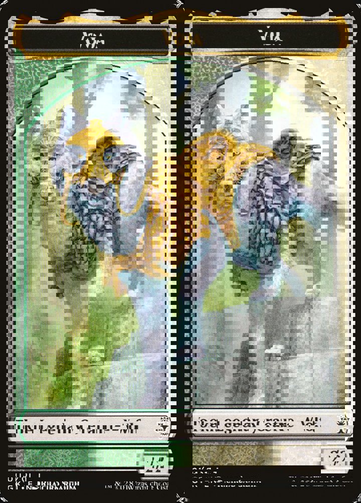 Voja Wolf Token (GW 2/2) // Saproling Token (G 1/1)