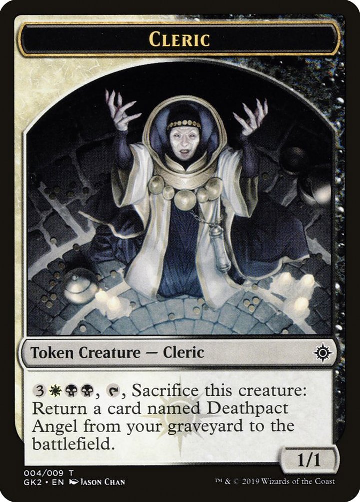 Cleric Token (White and Black 1/1)
