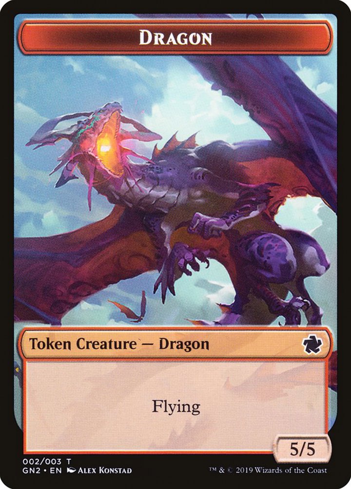 Dragon Token (R 5/5) // Dinosaur Token (G 3/3)