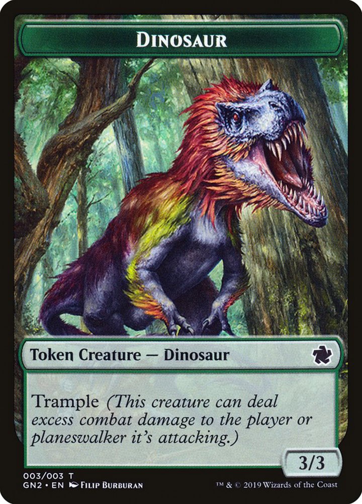 Dragon Token (R 5/5) // Dinosaur Token (G 3/3)