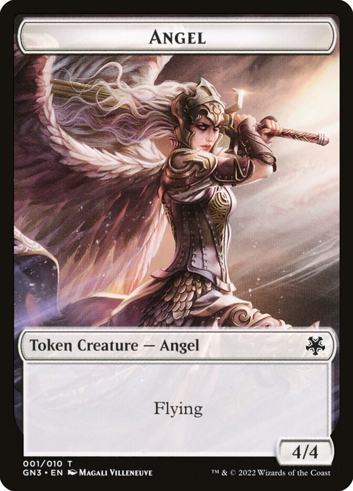 Zombie Token (B 2/2) // Angel Token (W 4/4)