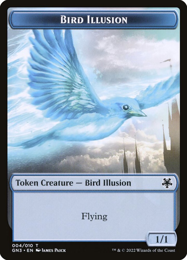 Bird Illusion Token (U 1/1) // Demon Token (B 5/5)