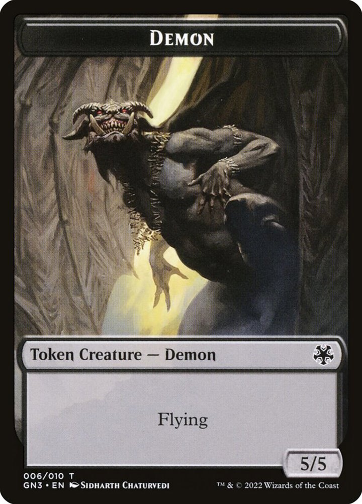 Bird Illusion Token (U 1/1) // Demon Token (B 5/5)