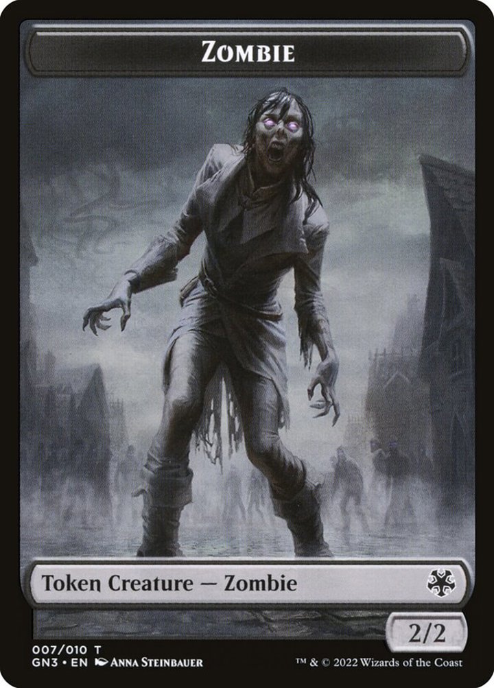 Zombie Token (B 2/2) // Angel Token (W 4/4)