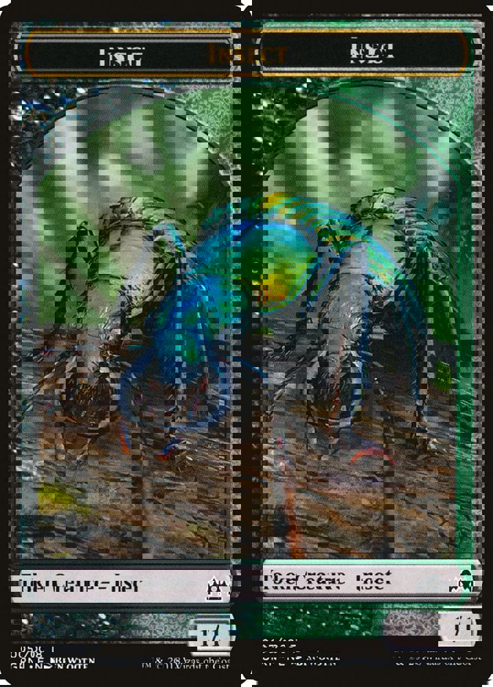 Insect Token (Black and Green 1/1)