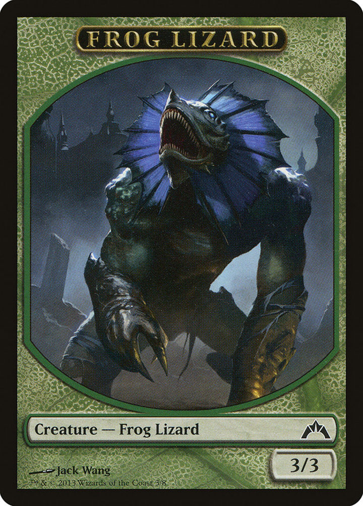 Frog Lizard Token (Green 3/3)