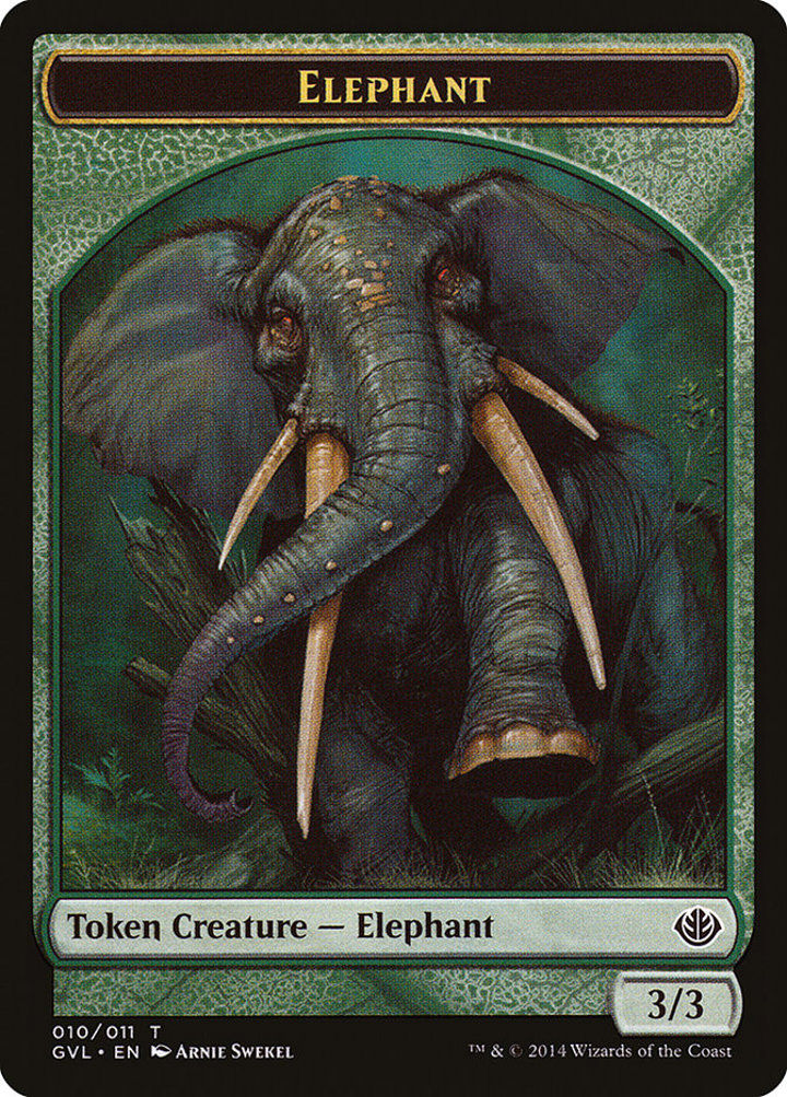 Elephant Token (Green 3/3)