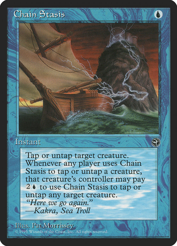 Chain Stasis Single: Magic: The Gathering Homelands Einzelkarte