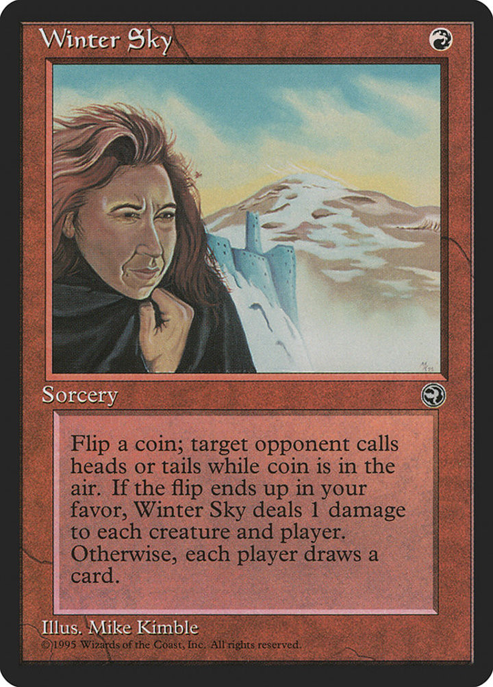 Winter Sky Single: Magic: The Gathering Homelands Einzelkarte