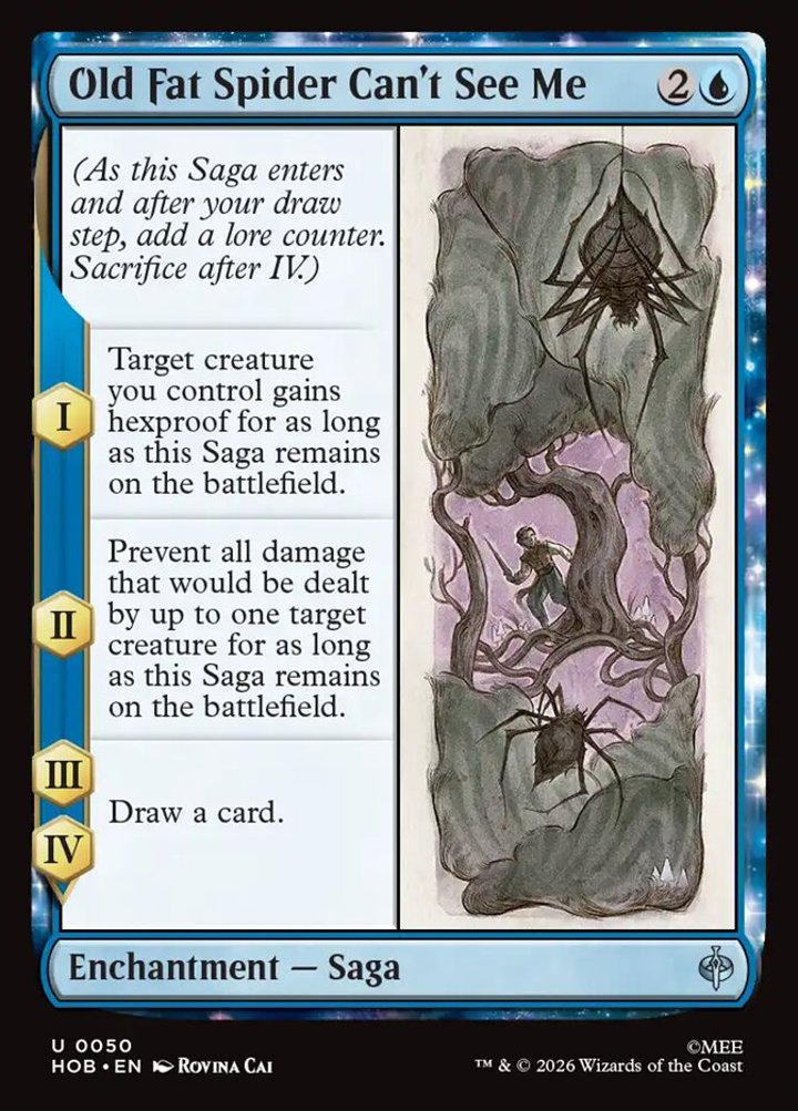 Old Fat Spider Can't See Me