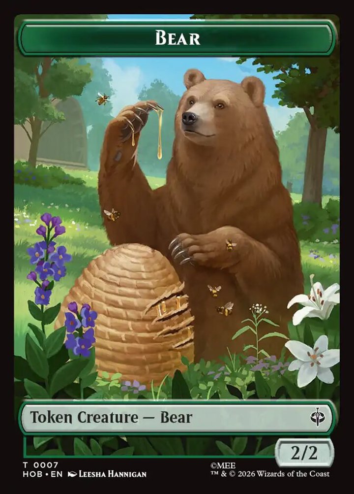 Bear Token (G 2/2) // Stone Boulder Token (A 3/1)
