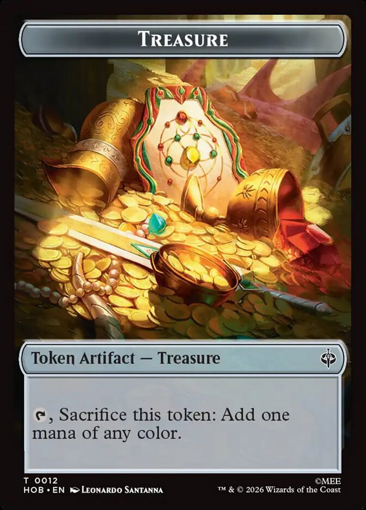 Human Soldier Token (W 1/1) // Treasure Token