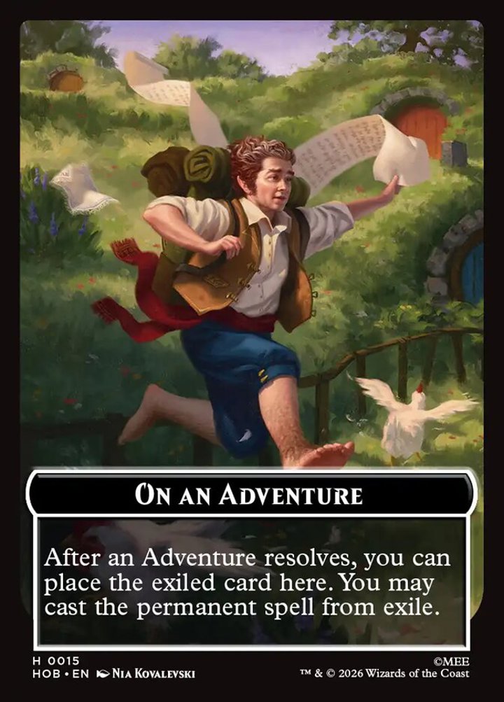 Human Soldier Token (W 1/1) // On an Adventure