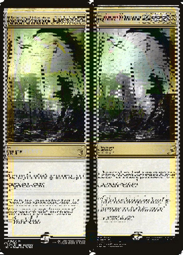 Ruinous Ultimatum