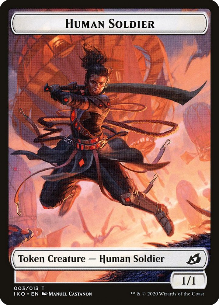 Human Soldier Token (White 1/1) (V.1)