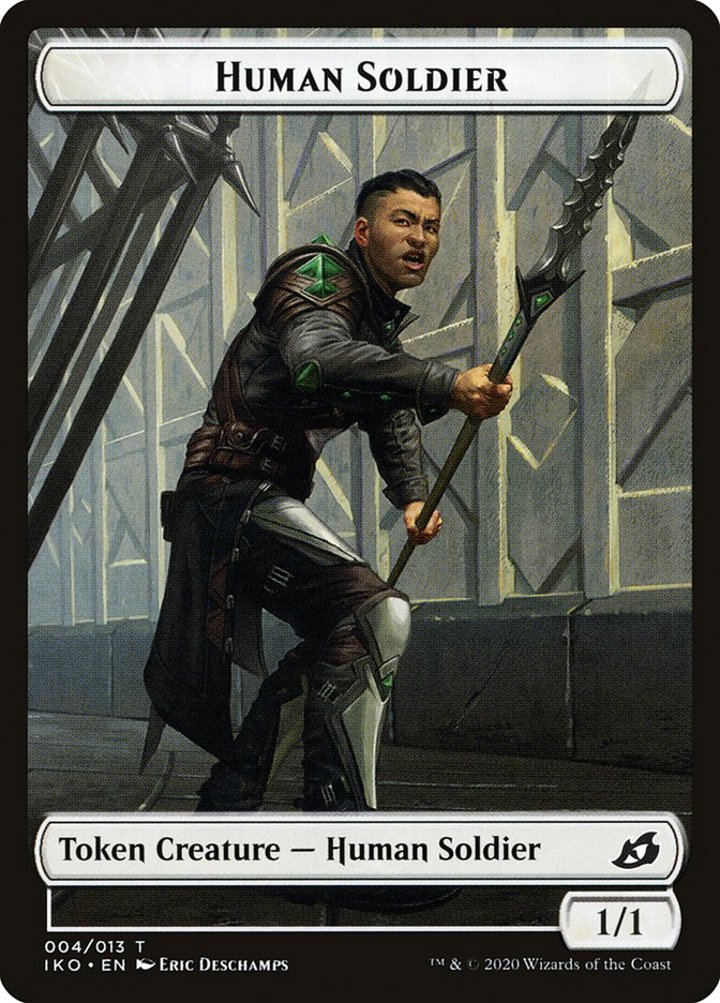 Human Soldier Token (White 1/1) (V.2)