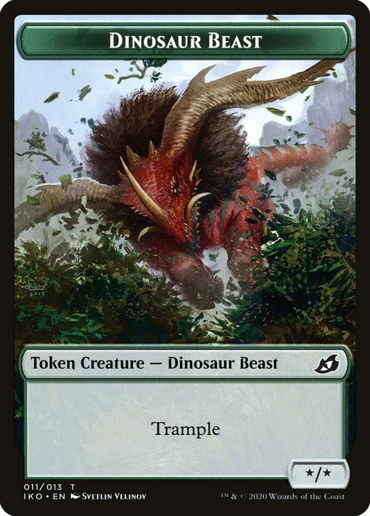 Dinosaur Beast Token (Green */*)