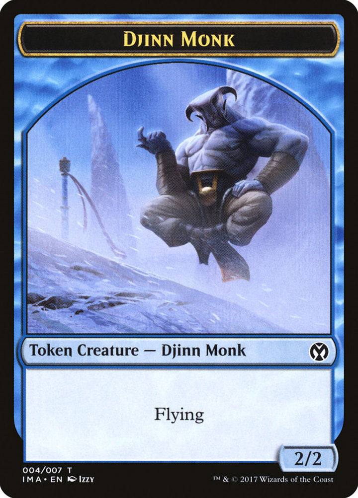 Djinn Monk Token (Blue 2/2)