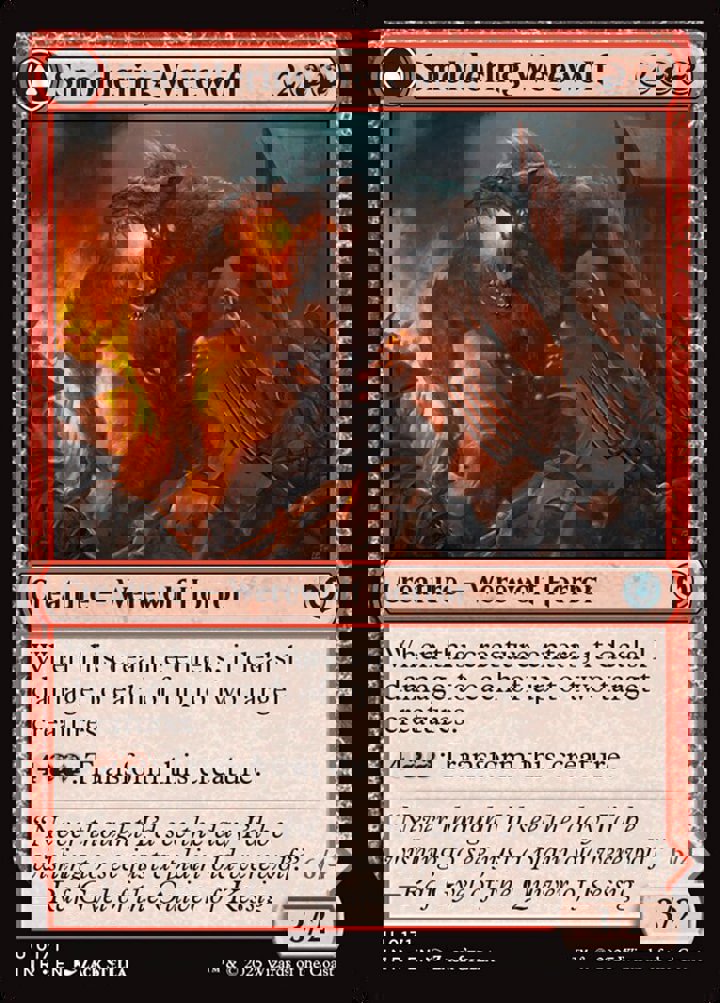 Smoldering Werewolf / Erupting Dreadwolf