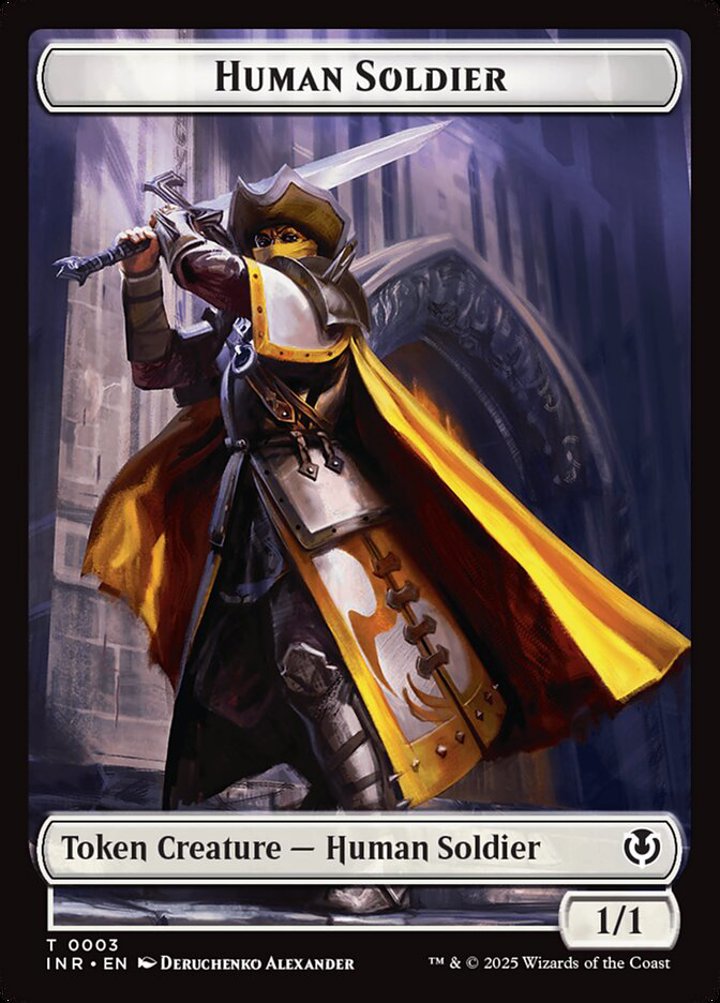 Human Soldier Token (White 1/1)