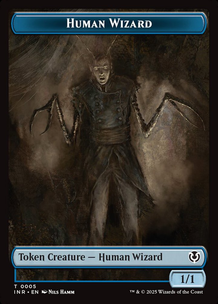 Human Wizard Token (Blue 1/1)