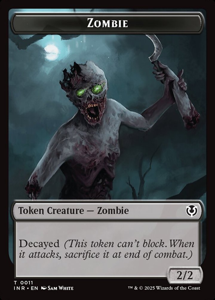 Zombie Token (Black 2/2 Decayed)
