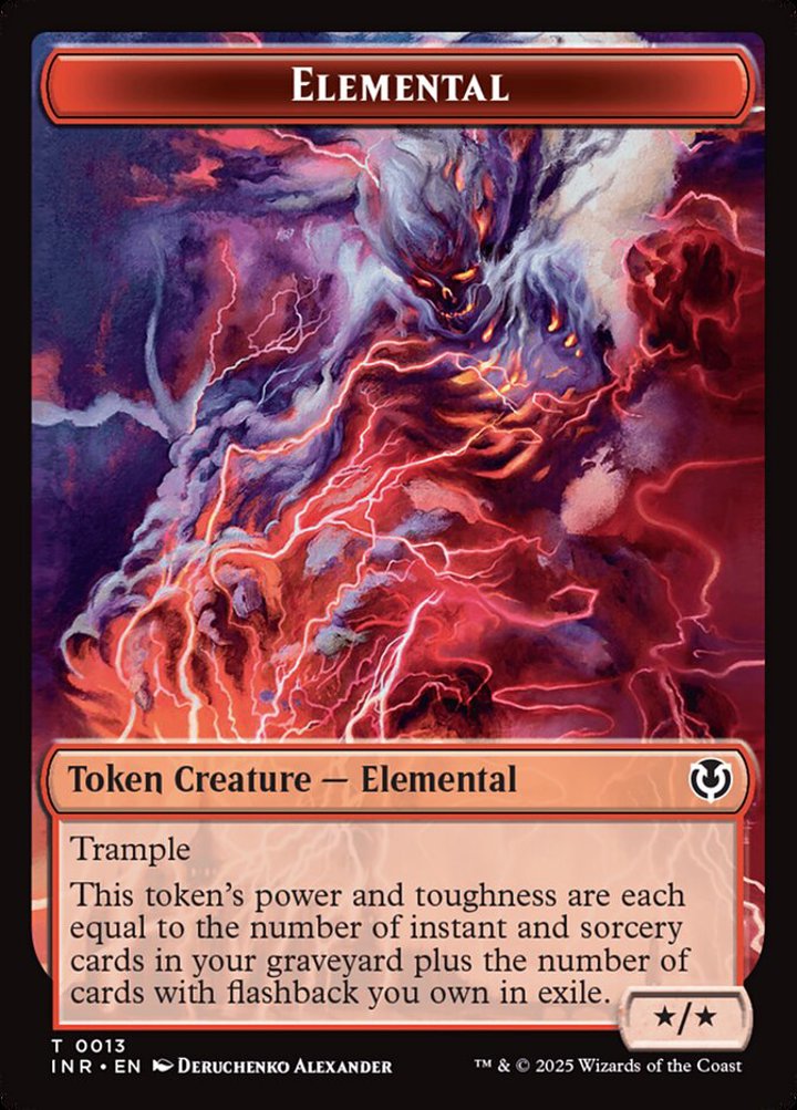 Elemental Token (Red */* Trample)