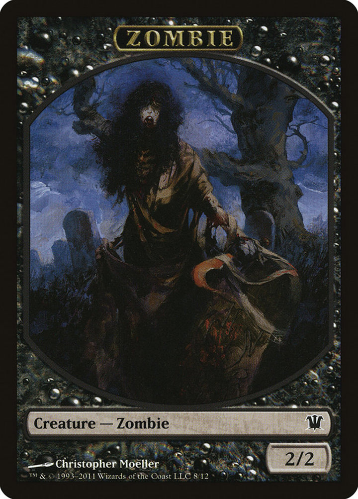 Zombie Token (Black 2/2) (V.2)