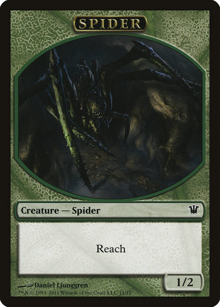 Spider Token (Green 1/2)
