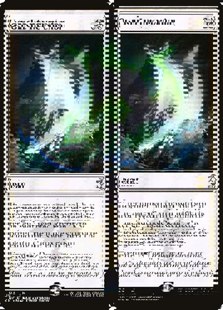 Cosmic Intervention