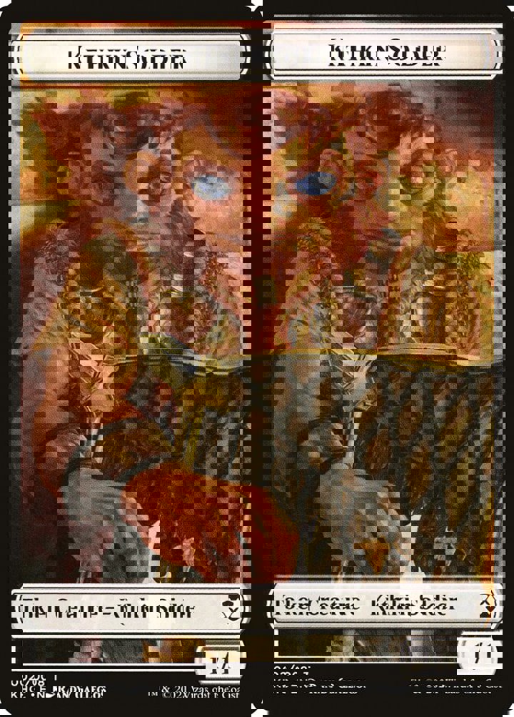 Kithkin Soldier Token (W 1/1) // Pegasus Token (W 1/1)