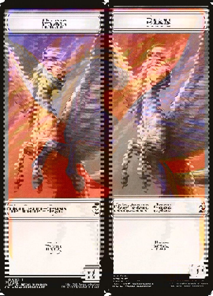 Kithkin Soldier Token (W 1/1) // Pegasus Token (W 1/1)