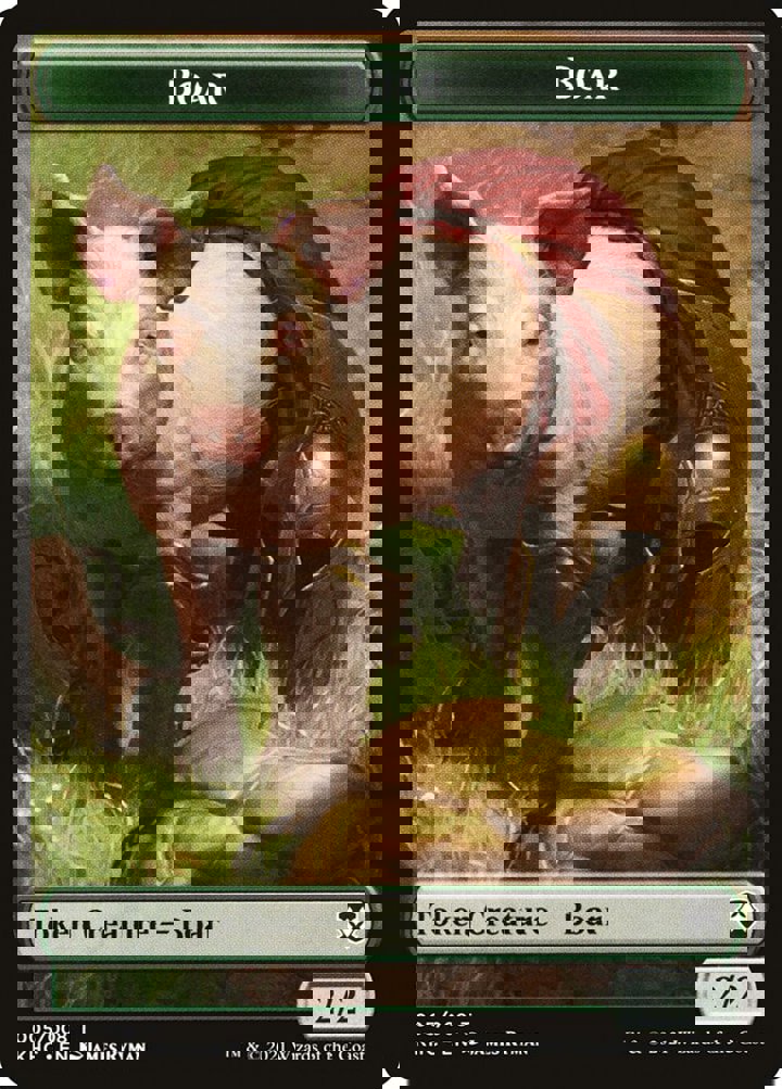 Boar Token (G 2/2) // Spirit Token (W 1/1)