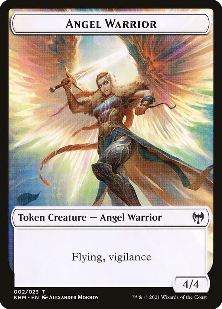 Angel Warrior Token (White 4/4 Vigilance)