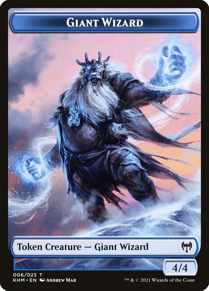 Giant Wizard Token (Blue 4/4)