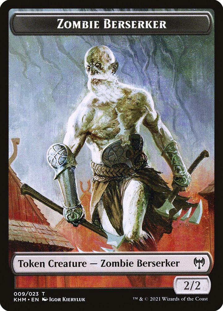 Zombie Berserker Token (Black 2/2)