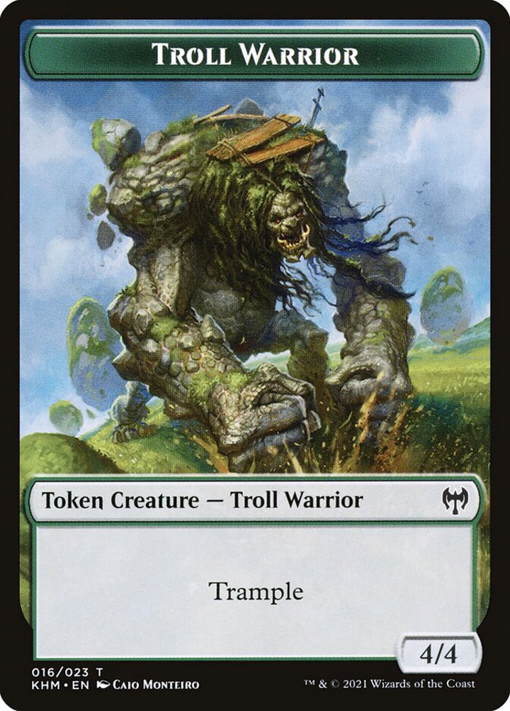 Troll Warrior Token (Green 4/4)
