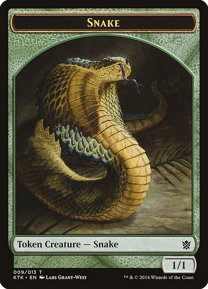 Snake Token (Green 1/1)
