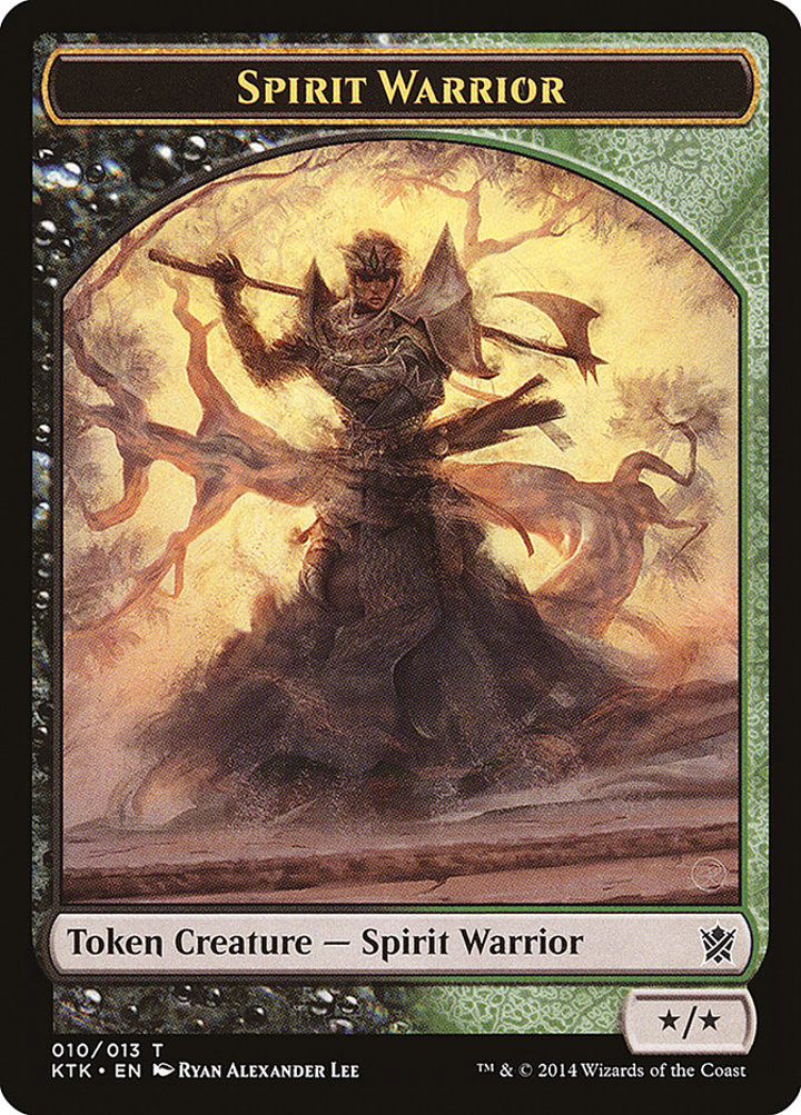 Spirit Warrior Token (Black and Green */*)