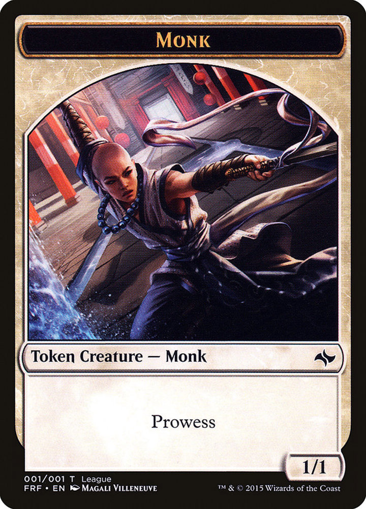 Monk Token (White 1/1 Prowess)